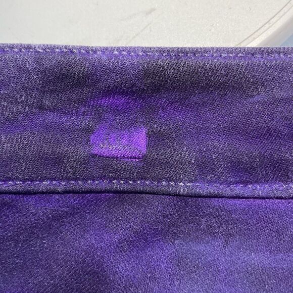 ! ITEM Purple Low Rise Skinny Jeans Fitted Racer Womens Size 26 - Picture 9 of 15